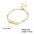 Skyrim Bracelets Of Women MenSier Color Stainless Steel Double Chain Letter Mama Beads Cuff Female Elegant Jewelry Accessories. 