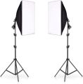Combo Pack: 2 Sets of 2-Holder Softbox Lights for Studio | 50x70 Softbox with 7 Feet Stand. 