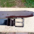 Double Sided Shining Dress Leather Belt For Men. 