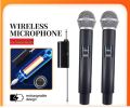 Dual Channel UHF Wireless Microphone System with 2 Handheld Wireless Microphones Lt-508 Wireless Microphones 1 Receiver 2Mic Wireless ,Dual Handheld Mic For InAndOn Karaoke ,KTV,DJ. 