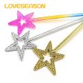 Realistic Dreamy Fairy Wand Magical Star Fairy Wands Festive Party Decor Props for Enchanting Celebrations 5pcs Set Fairy Wand with Sparkling Effect. 