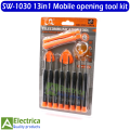 SW-1030 13 in 1 Mobile Phone Repair Screwdriver Set For Iphone Huawei Samsung Disassembly Opening Tools by electrica. 