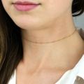 Dew Drops choker Necklace - Gold, rose gold or sterling silver. 