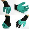 New Gardening Gloves for garden Digging Planting with 4 ABS Plastic Claws Garden Working Gloves New Garden Gloves. 