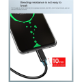USB3.2 10Gbps Type C Cable USB C SSD Hard Disk Cable PD 60W 3A Quick Charge 3.0 ,1M. 