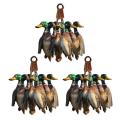 Modeow High-quality Duck Ornament Waterfowl Hunting Christmas Ornaments Set Duck Hunting Decor for Car Tree Festive Car Mirror Hanging Decoration Buyer's Favorite Rustic Hunting Ornament. 