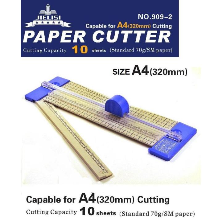 Jielisi 909-2 A4 Paper Trimmer / Paper Cutter Rotary Cutter, 10-sheet capacity for Home/Office -  ZTS