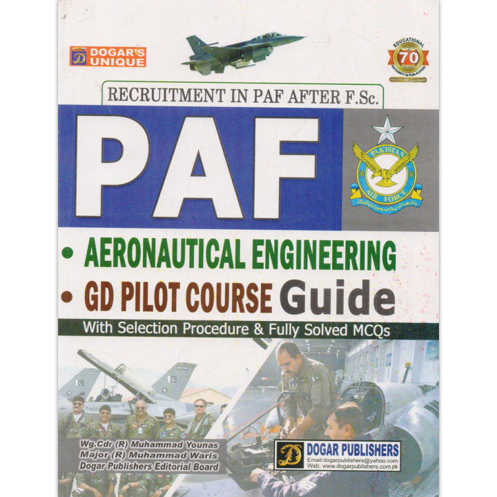 PAF Aeronautical Engineering,GD Pilot Course Guide (After F.Sc)