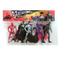 5 Pcs Set - Marvel Avengers and DC Superhero Action Figures Toys For Kids and Boys - Size 11cm. 