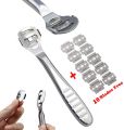 Callus Shaver – Stainless Steel Comfort Grip Foot Corn Scraper Heel Rasp, Professional Grade Foot Care Tool for Effortless Callus Removal - Silver Pedicure Corn Plane Callus Shaver with 10 Refill Blades(Germany). 