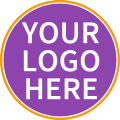 Business Thank You Stickers Custom Logo Round - Your Design. 