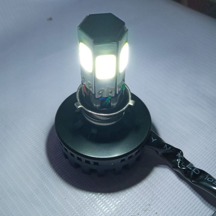 Headlight Bulb M6 Lamp/bulb with fan for All bikes and cars universal fitting 3 function High/Low and flasher light