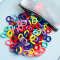 100Pcs Hair Bands For Children Colourful Scrunchie Rubber Band Ponytail Holder Hair Ties Elastic Hair Band Girl Hair Accessories. 