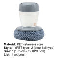 Palm Scrubber Multifunctional Portable PED Kitchen Soap Dispensing Palm Brush for Home. 