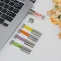 Crystal USB Flash Drive 128GB Sparkling USB Stick 64GB Creative Gift PenDrive 32GB Silver Metal Memory Stick 16GB 8GB Waterproof. 