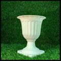 COPA Plastic Gardening Pot Table Vase - Pot Vase Planter With Base Long Design - White. 