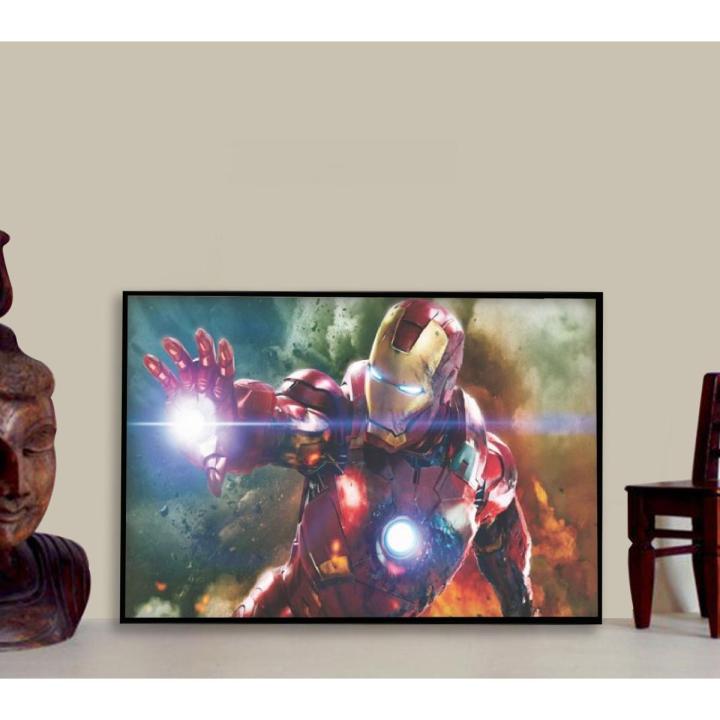 Iron Man Photo Frame for Boys and Girls Marvel Fans Digital Printed