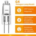 20 Pcs G4 Halogen Bulbs,20W 12V Halogen Light Bulbs 2 Pin Clear Lamp Bulb,for Cooker Lighting,Signal Lights,Track. 