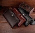 Long Wallet Soft Pu Leather Multi-Card Slots Credit Cards Holder Wallet - Brown. 