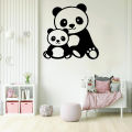 DeWallz Cute Panda Vinyl Wall Decal, Easy Apply and Removable Home Decor Sticker. 