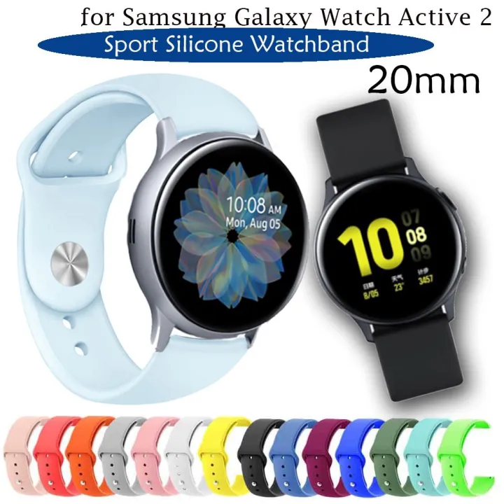 20mm%20Silicone%20Watch%20Band%20for%20Samsung%20Galaxy%20Watch%20Active%202%2040mm%2044mm%20Strap%20-%20Image%203