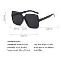 Brand New Oversize Square Shape Sunglasses For Women - Black. 