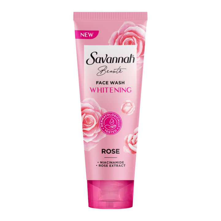 SAVANNAH Face Wash ROSE WHITENING 100ML
