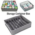 Underwear Socks Storage Organizer with Lids Foldable Closet Drawer Divider 24 Cells, Storage Box for Socks Underwear. 