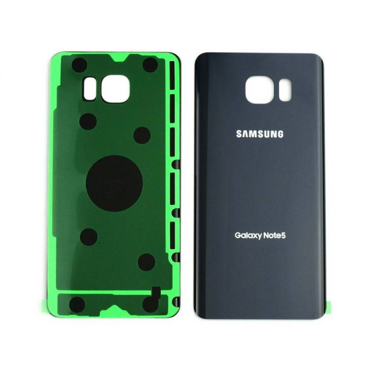 Samsung Galaxy Note 5 Case Rear Door Housing Cover Back Glass Battery Cover Panel Replacement For Samsung Galaxy Note 5 - Blue
