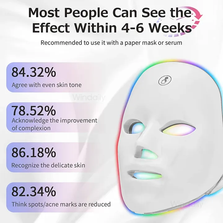 MomDaughts'%207-Color%20Rechargeable%20LED%20Facial%20Therapy%20Mask%20-%20Photon%20Skin%20Rejuvenation,%20Anti-Acne,%20Wrinkle%20Removal,%20Skin%20Brightening,%20Face%20Lifting%20&%20Whitening%20Beauty%20Device%20for%20Home%20Spa%20-%20Image%203