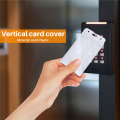 CGearuppt 1x Vertical Hard Plastic Badge Holder Double Card ID Multi Transparent 10x6cm. 