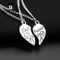 Best Friends Alloy Heart Pendant Girlfriend Necklace. 