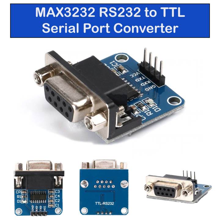 MAX3232 RS232 to TTL Converter Module DB9 Connector 5V Serial Module