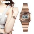 SKMEI Fashion Ladies Simple Stainless Steel Digital Waterproof Watches for Women 1901. 