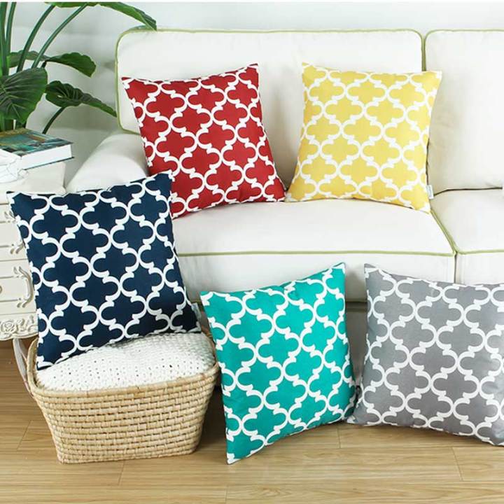Cushion Cover Set of 2 Decorative Cushion Covers  (14"x14")