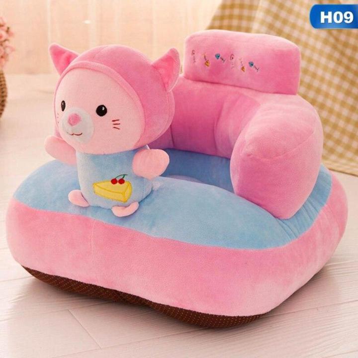 Imported Quality Kids Pillow Cute Animal Sofa Cover with Filling Baby Bean Bag Cartoon Crown Seat Sofa Baby Chair Toddler Nest Puff Seat Bean Bag Plush Children Seat