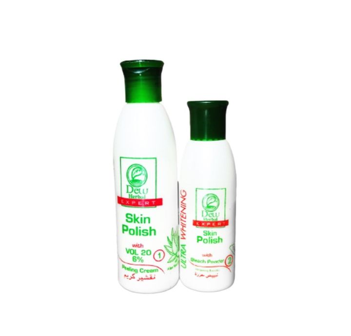 Original Dew Herbal Skin Polish Bleach Set 100% Result- 300 Gm