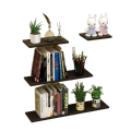 Set of 4 New Flat Delightful Wall Mounted Book Shelf, wooden shelves, Storage Shelves. 