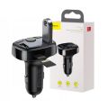 Baseus S-09A T typed Bluetooth MP3 USB Car Charger For Phone 3.4A (Standard edition) With LED Display Car Phone Charger for Oppo Xiaomi - Black. 