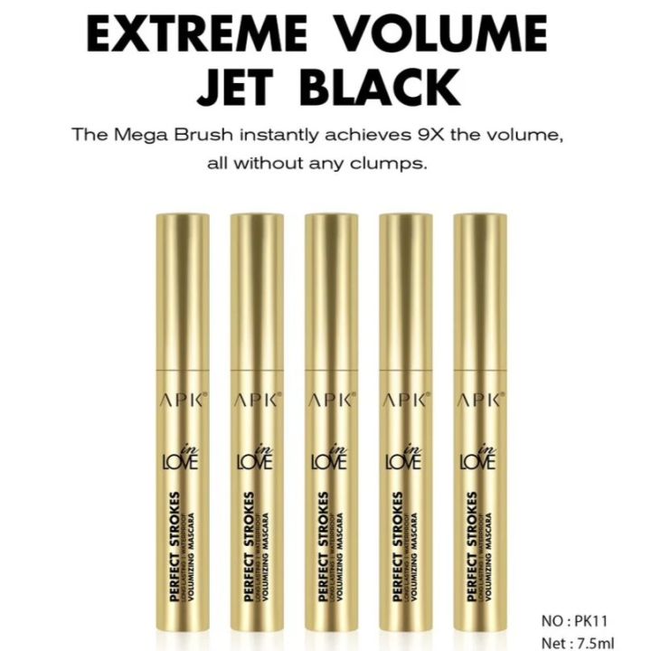 APK In Love Perfect Strokes Volumizing Mascara Long lasting Waterproof