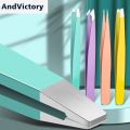 1Pcs 4 Color Professional Eyebrow Tweezers Tongs Trimmer Profiler For Eye Brows Facial Nose Hair Removal Makeup Remover Tools. 