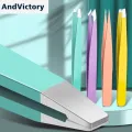 1Pcs 4 Color Professional Eyebrow Tweezers Tongs Trimmer Profiler For Eye Brows Facial Nose Hair Removal Makeup Remover Tools. 