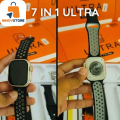 Smart Watch 7 In 1 Ultra 2.1" Full HD Screen Series 9 - Smartwatch 7 straps Waterproof - Bluetooth Calling and sports modes, 100 + face watch - Smart watch for boys - Health measure and step counts. 