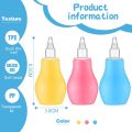 Baby Nasal Aspirator Bulb Baby Nose Cleaner Safe Reusable Nose Suckerss Colorful Baby Nose Aspirator Nose Suction for Kids Newborn Toddlers Infants. 