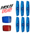 8 Piece Bicycle Reflector Set, Bicycle Reflectors Front Rear Set, Bicycle Reflectors Front and Rear Reflectors Rear Reflectors Bicycle for Mountain Bike Road Bike. 