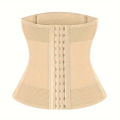 Slimming Belt Body Shaper with 3 Hooks - Athletic Tummy Support Corset, Free Size (28-36 Waist). 