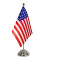 Table Flag with Stand for Office & Home Decor | Executive Desk & Conference Room Decoration | High-Quality Flag for Schools, Offices & Events. 
