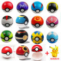 1Pc Pokeball + 1pc Free Random Pokemon Figures Inside 1:1 Anime Action Toy Figures Christmas Gift for Children Pizazzazz. 