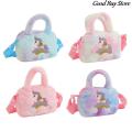 Cartoon Suede andbags aiow rn s lush Shoulder urse Crossbo ags Cute Storage ag Children ids Fur otes. 