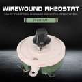 100W 100 Ohm Ceramic Wirewound Potentiometer Rotary Resistor Rheostat. 